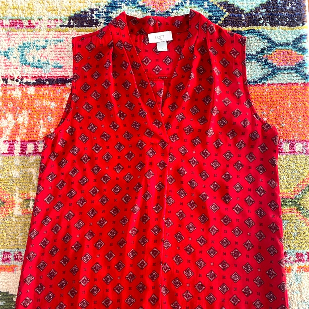 Loft sleeveless top